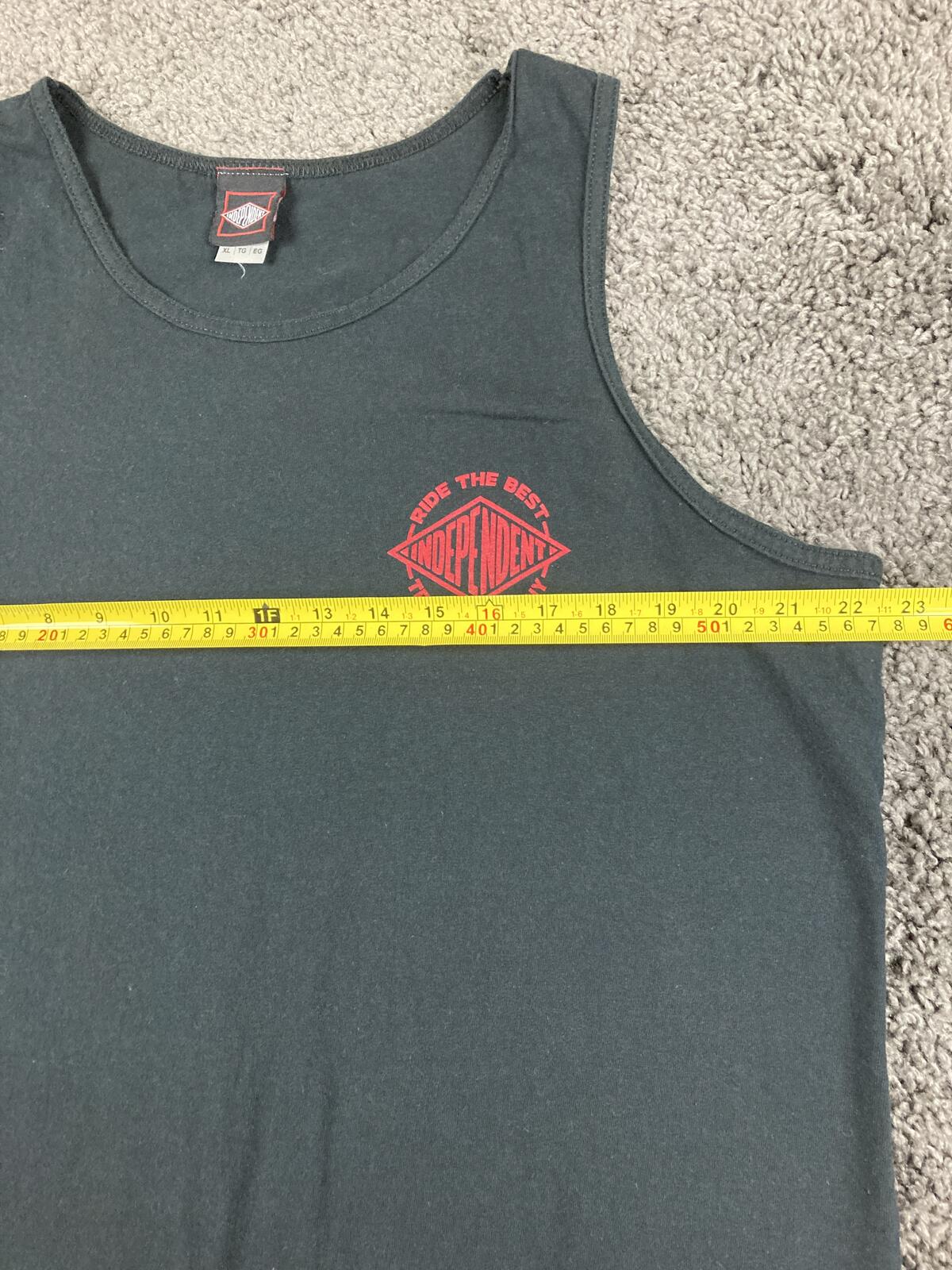 Independent Truck Company Tank Top Shirt Black Red Ride The Best Skate Mens XL