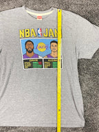 Homage T-Shirt Gray NBA Jam Los Angeles Lakers Davis/Kuzma Size L
