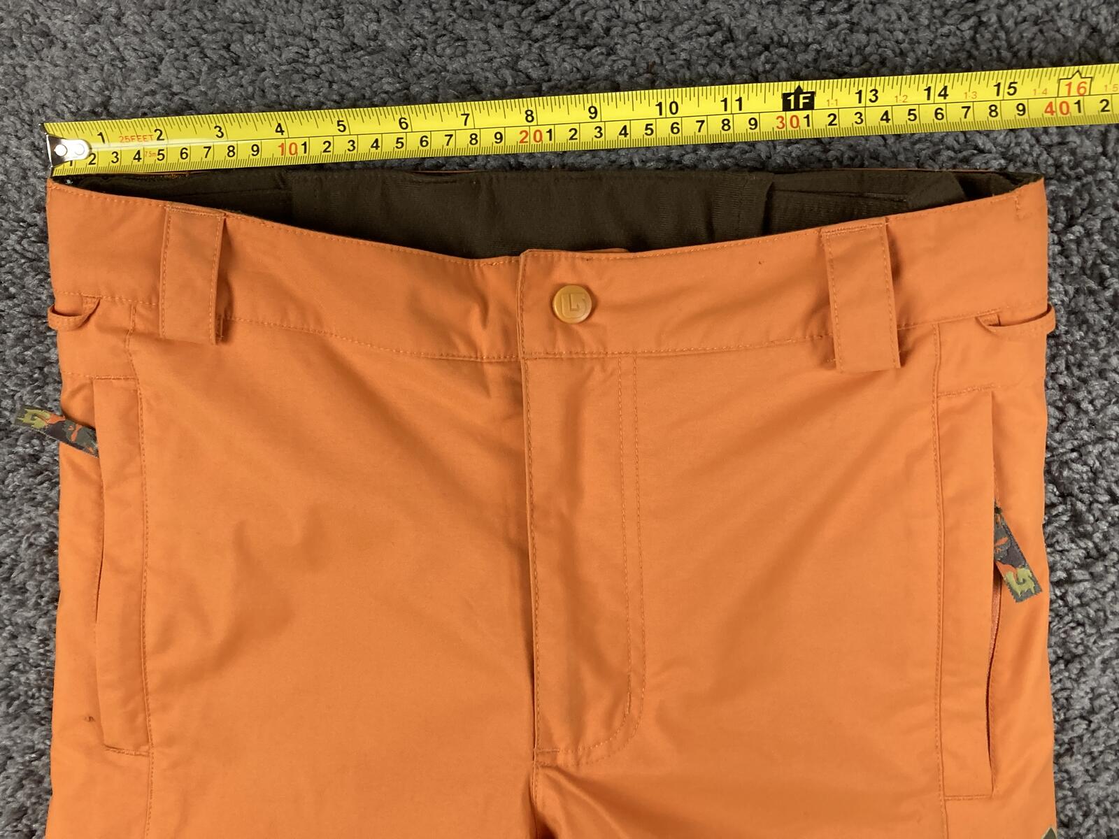 Burton Dryride Orange Snowboard Pants Boys 14/16 Insulated Ski Youth XL