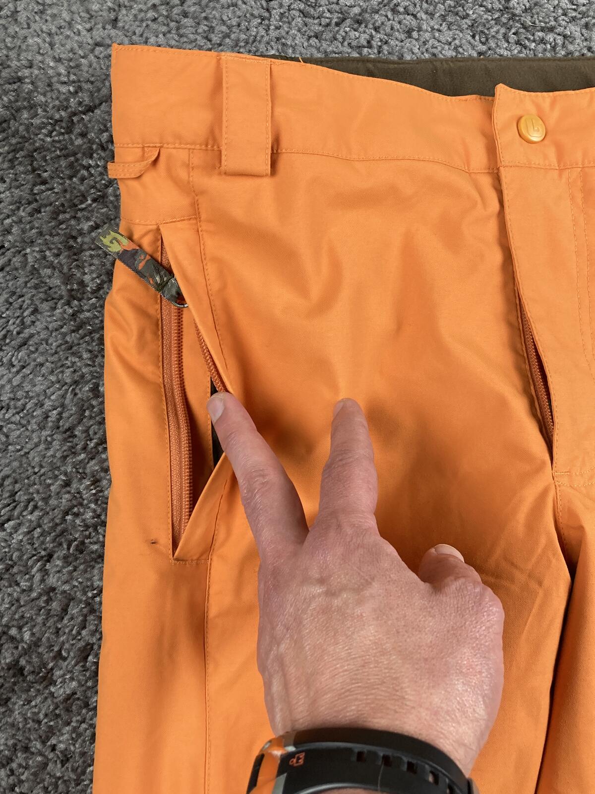 Burton Dryride Orange Snowboard Pants Boys 14/16 Insulated Ski Youth XL