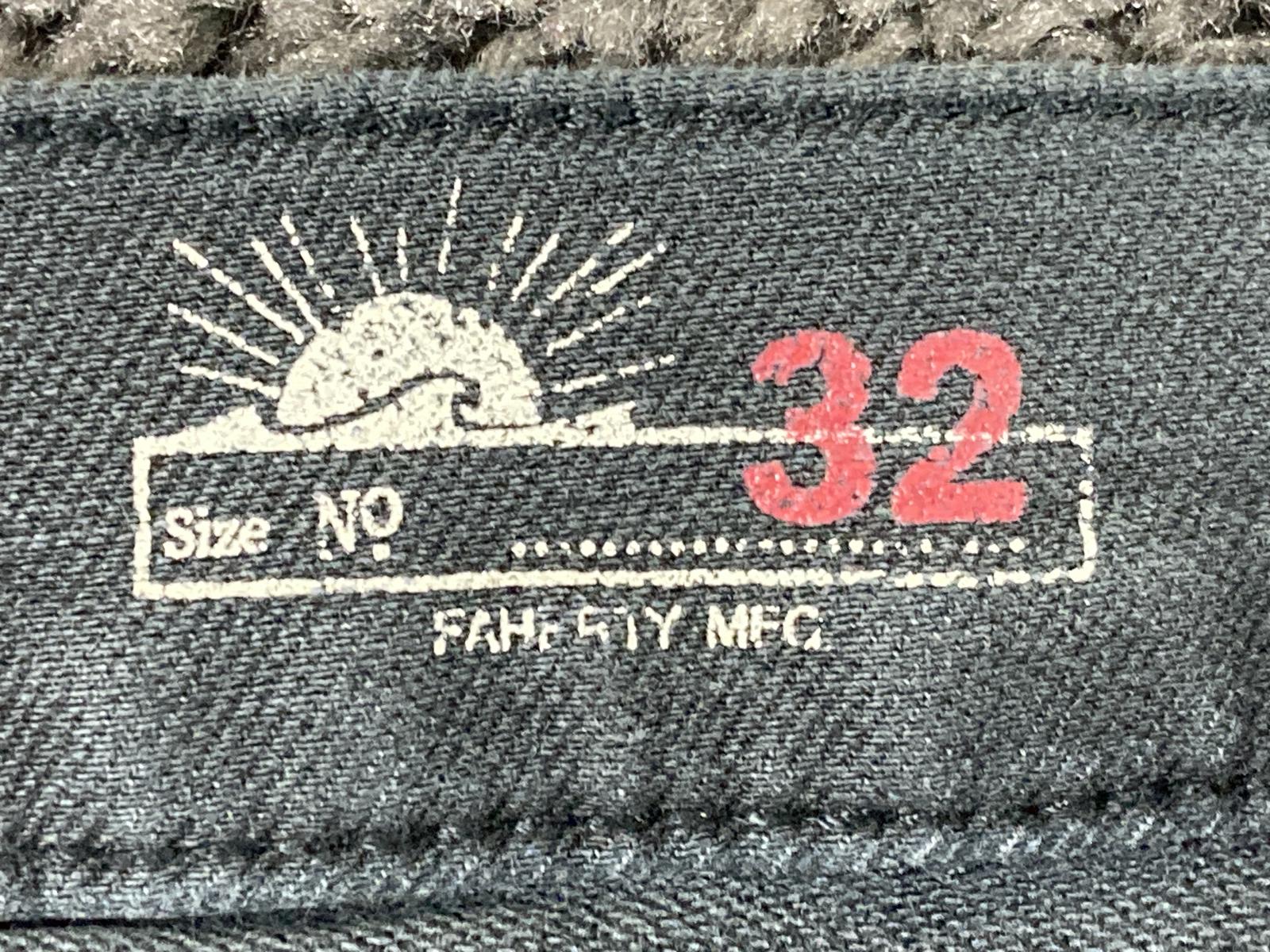 Faherty Brand Mens Pants Faded Black/Charcoal Stretch Cotton Blend Size 32