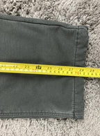 CAT Caterpillar Black Stretch Canvas Fleece Lined Work Pants Cotton Blend 38x29