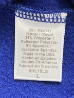 Beyond Yoga Open Back Sweatshirt Blue Relaxed Size Large