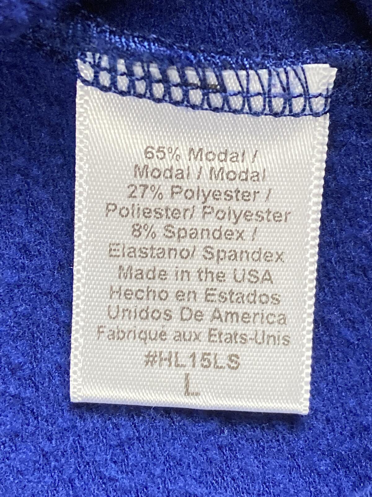 Beyond Yoga Open Back Sweatshirt Blue Relaxed Size Large