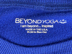 Beyond Yoga Open Back Sweatshirt Blue Relaxed Size Large
