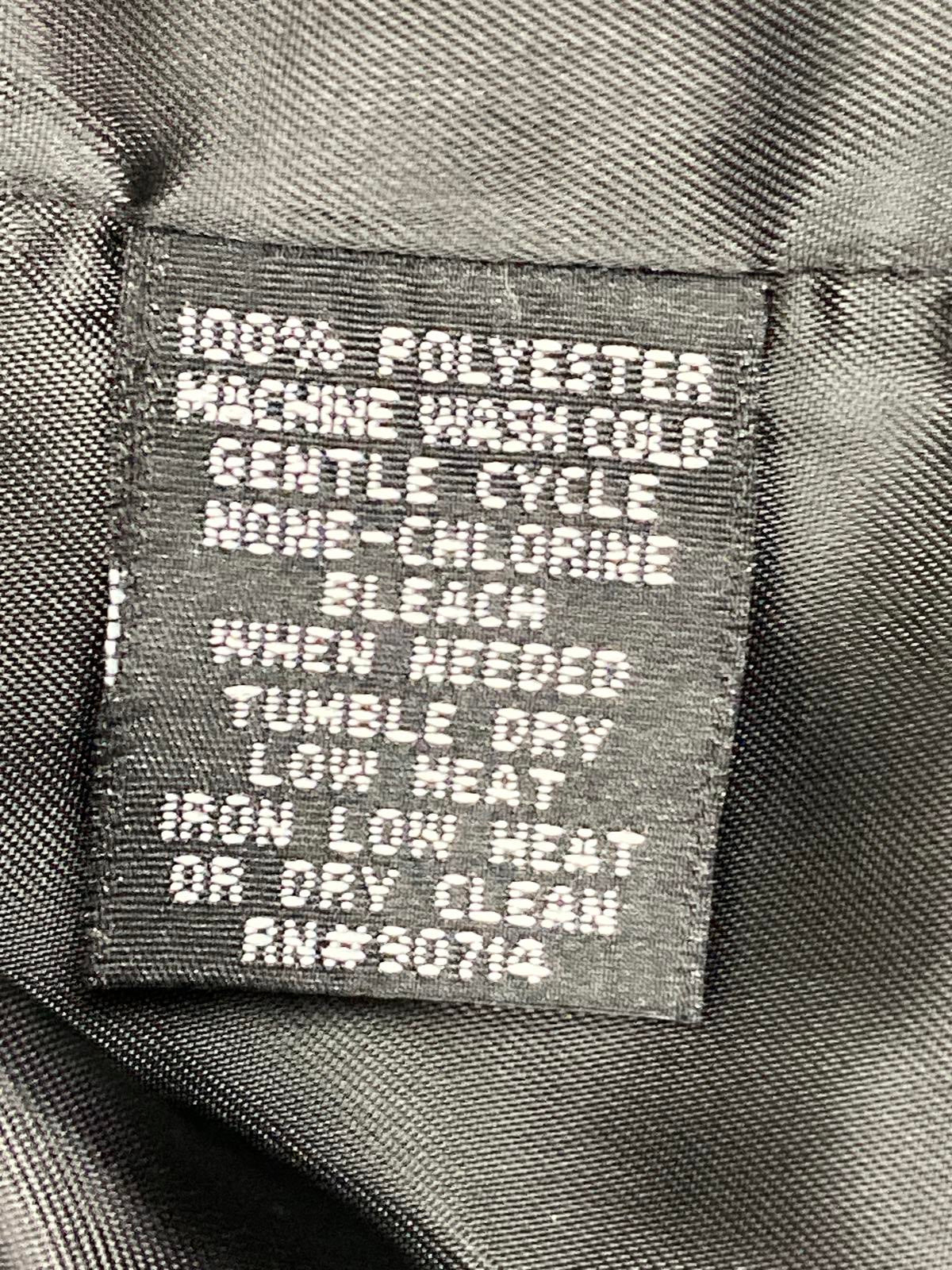 MSK Petite Satin Floral Jacket White Red Black Zip Front Lined Long Sleeve Sz PM