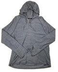 Marc Anthony Blue Pullover Hoodie Men’s Size X-Large Button Placket Mid Pocket