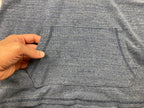 Marc Anthony Blue Pullover Hoodie Men’s Size X-Large Button Placket Mid Pocket