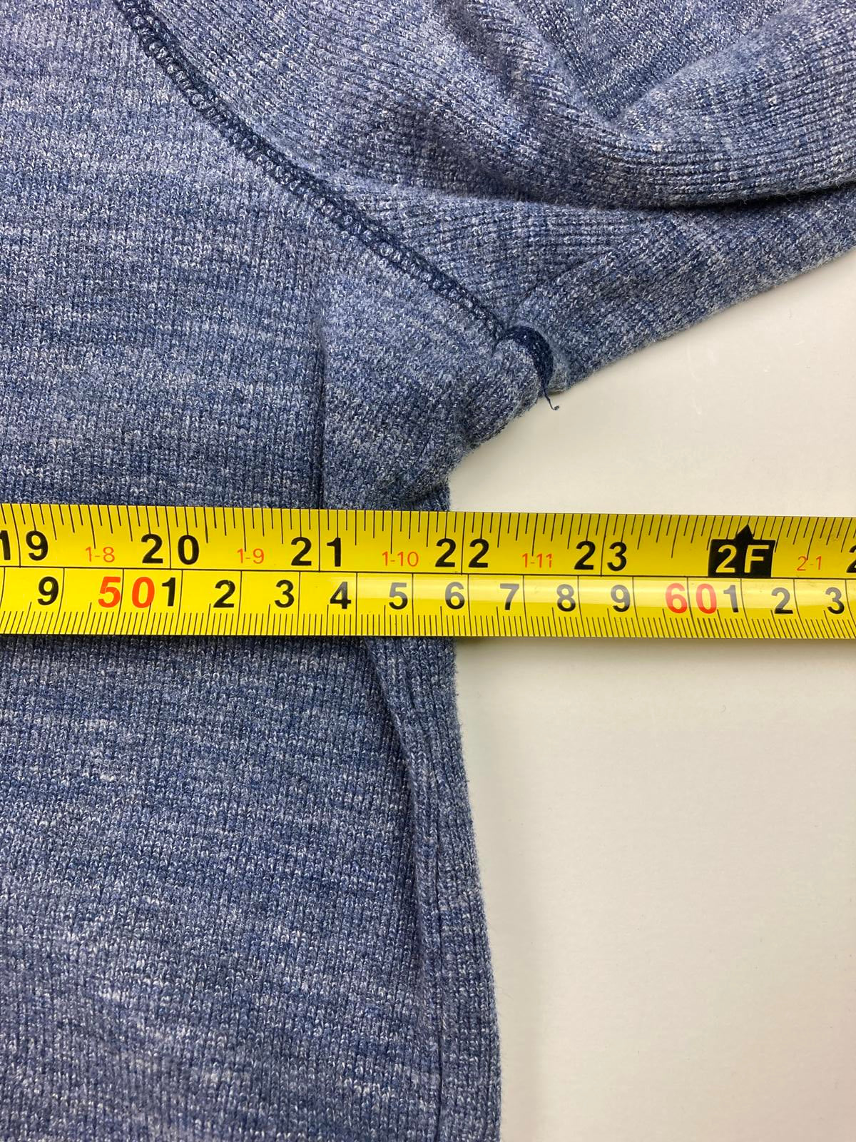 Marc Anthony Blue Pullover Hoodie Men’s Size X-Large Button Placket Mid Pocket