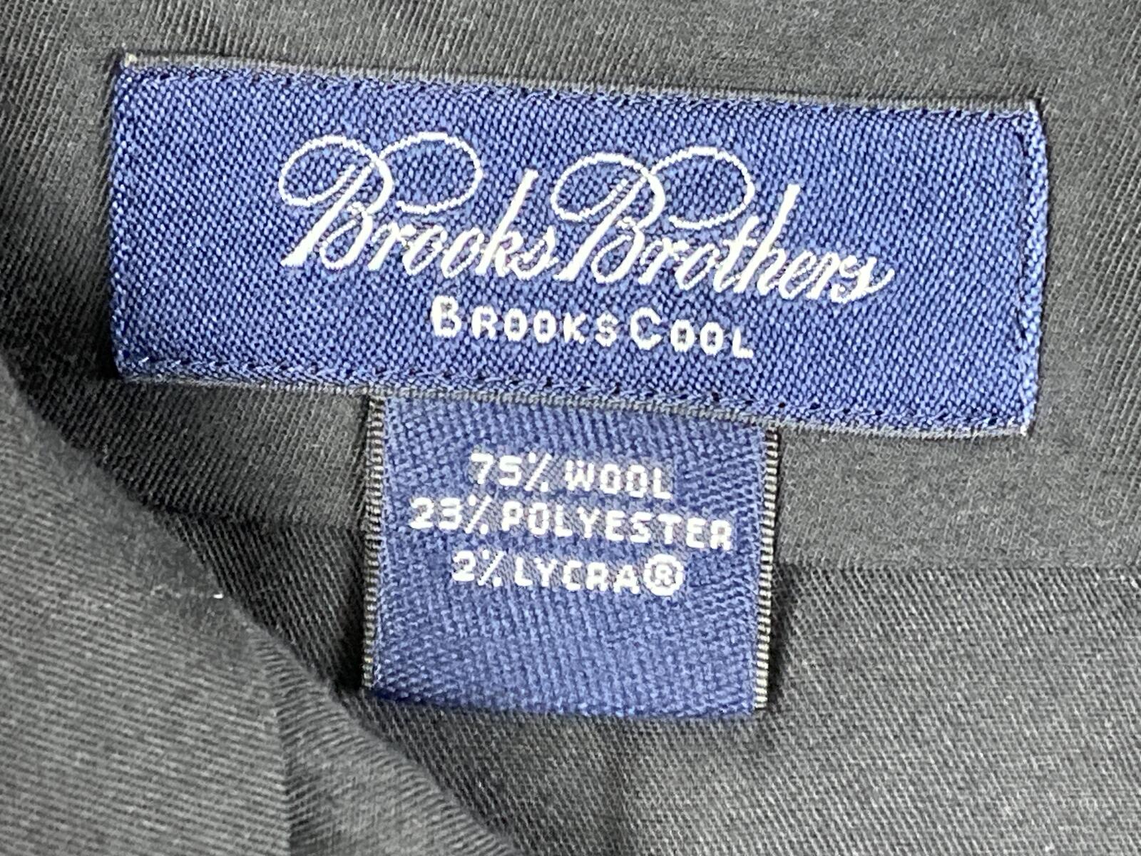 Brooks Brothers BrooksCool Dress Pants Gray Pinstripe Pleated Cuffed Wool 32x28