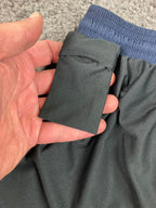 Men’s Navy Blue Athletic Shorts Medium Drawstring Pockets NAVY Logo