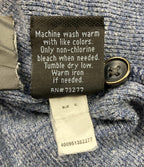 Marc Anthony Blue Pullover Hoodie Men’s Size X-Large Button Placket Mid Pocket