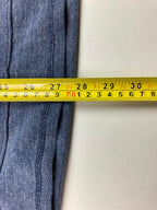 Marc Anthony Blue Pullover Hoodie Men’s Size X-Large Button Placket Mid Pocket