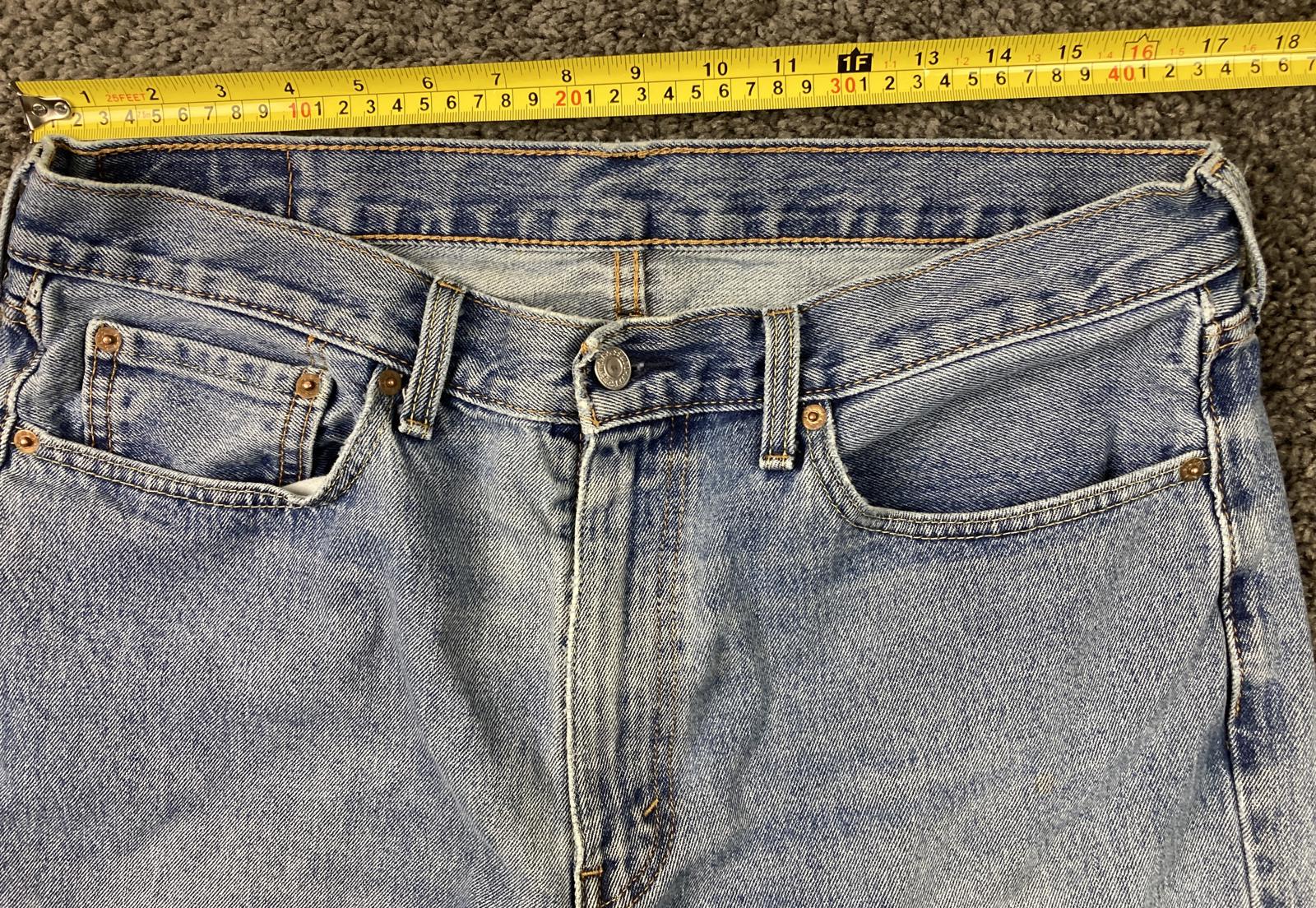 Levi’s 550 Relaxed Fit Jeans Mens Light Wash 100% Cotton Denim Sz 36x32