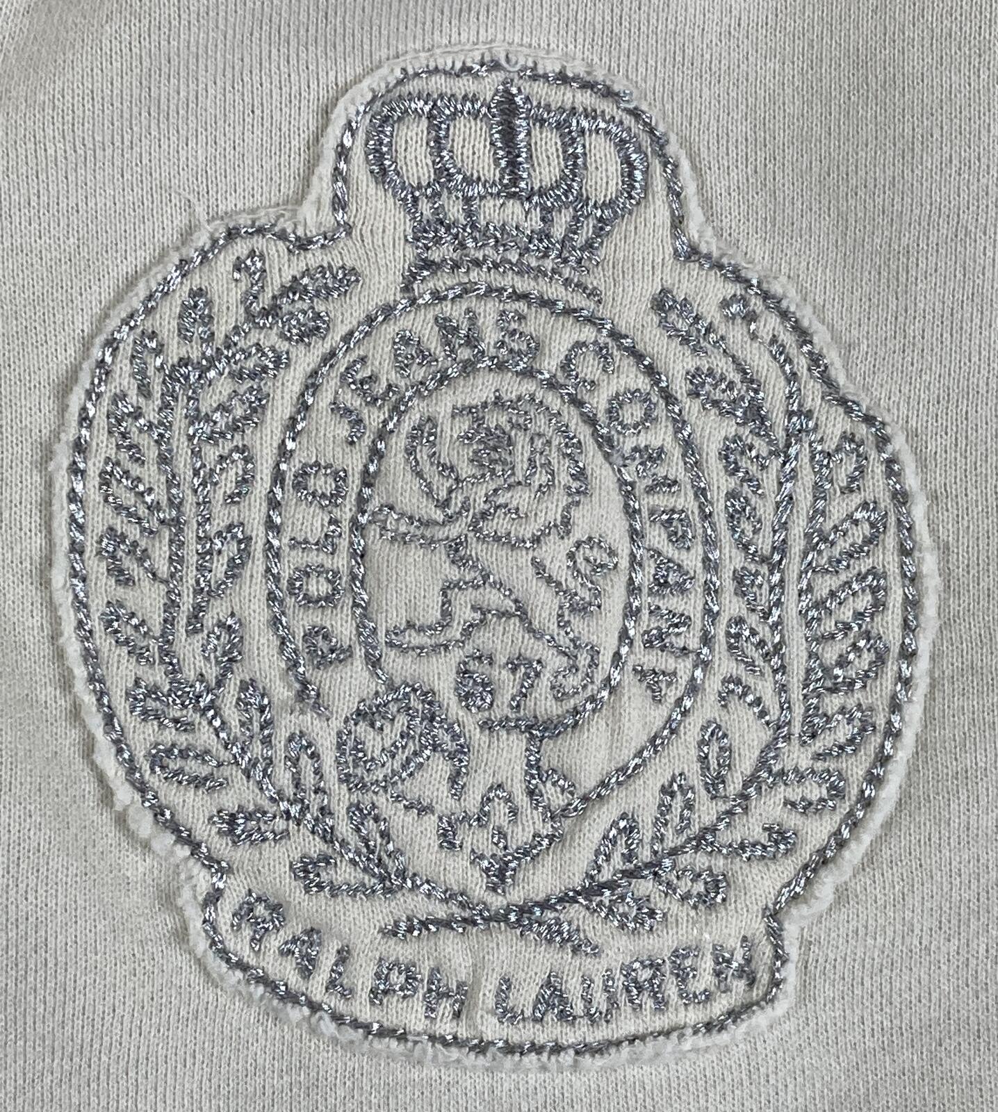 Vintage Polo Jeans Ralph Lauren Hoodie Jacket Women’s Cream Faux Fur Lined Sz L