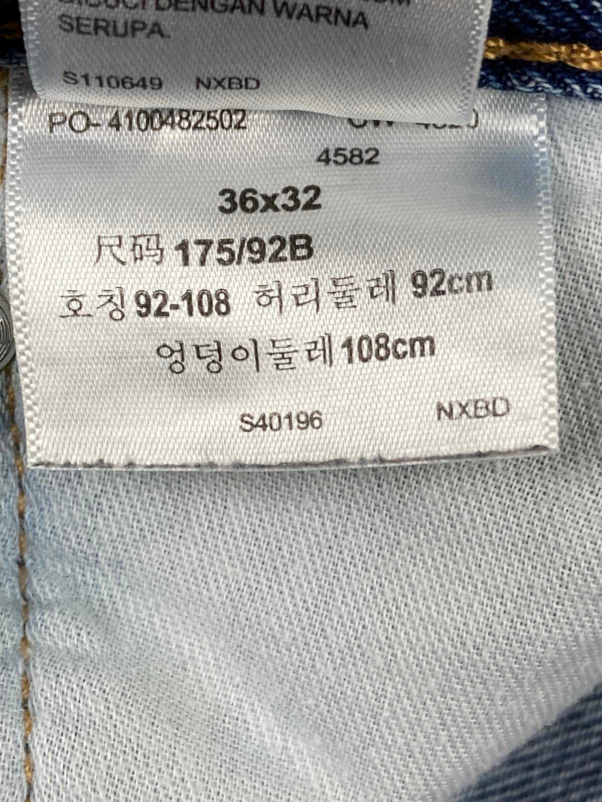 Levi’s 550 Relaxed Fit Jeans Mens Light Wash 100% Cotton Denim Sz 36x32