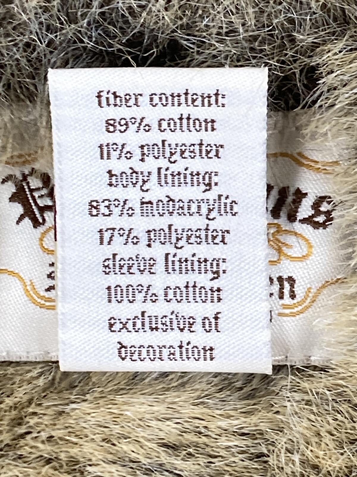Vintage Polo Jeans Ralph Lauren Hoodie Jacket Women’s Cream Faux Fur Lined Sz L
