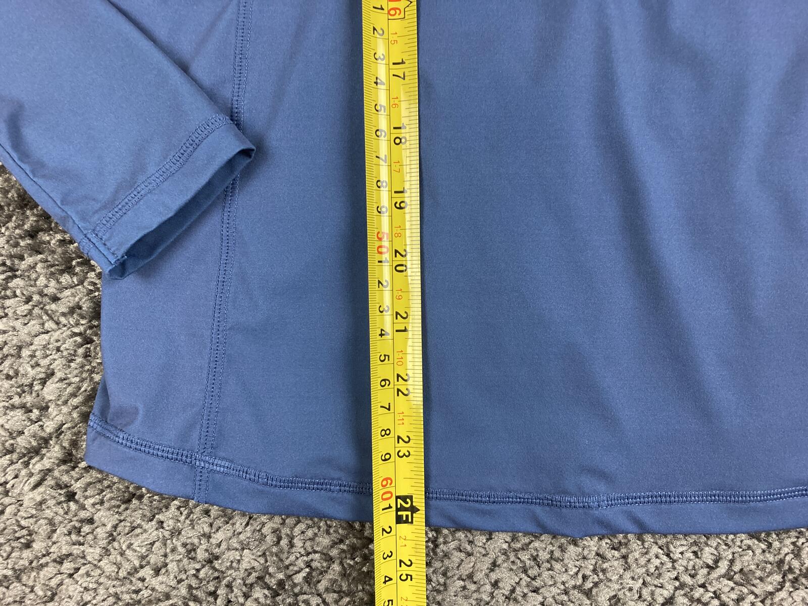 Vineyard Vines Womens Rash Guard Blue Vacation Stripe Long Sleeve Swim Top Sz S