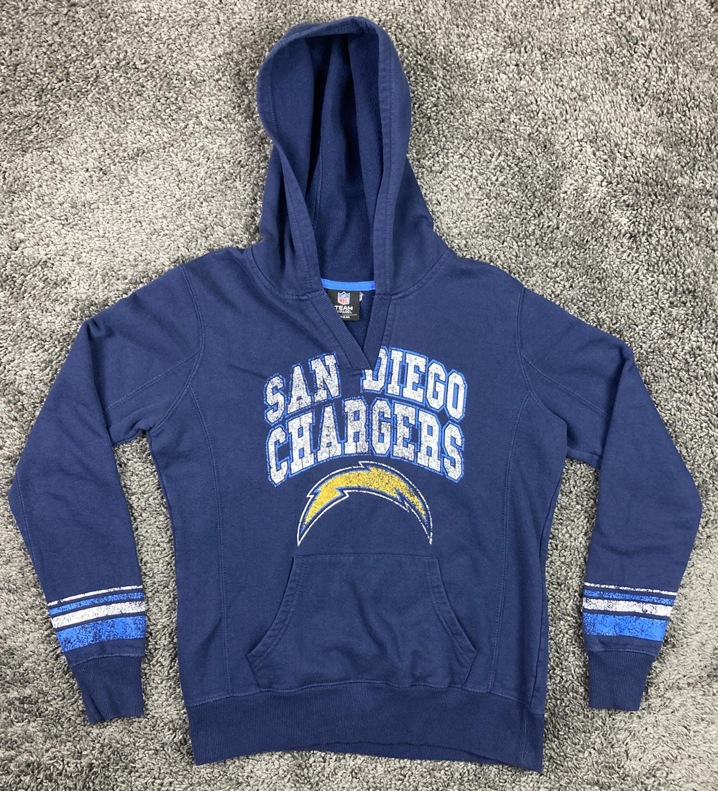 San Diego Chargers Hoodie Womens Navy Pullover Throwback 2012 NFL Sz M