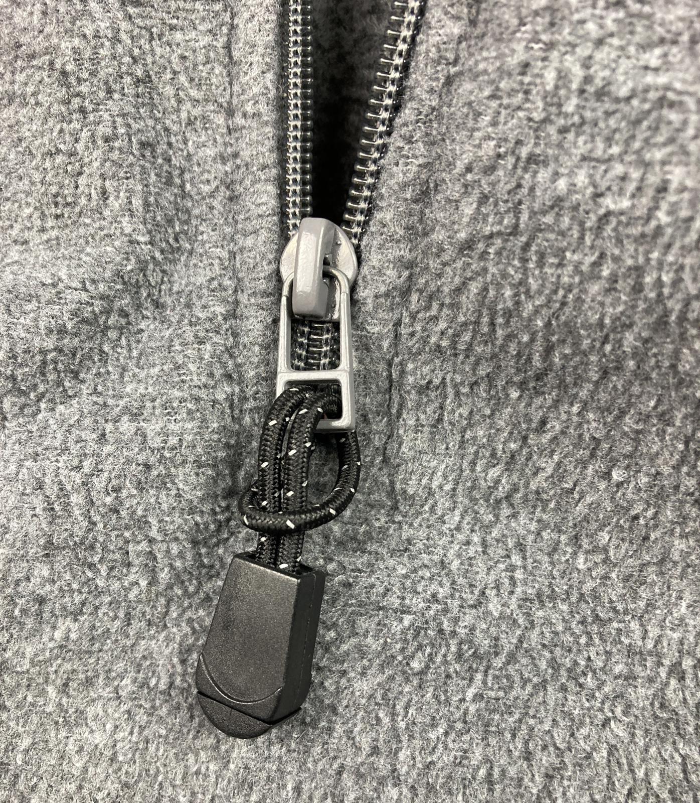 ProSpirit Men’s Hoodie Pullover Grey Fleece 1/4 Zip Size XXL Zip Pockets