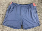 Birddogs Boomstick Gym Shorts Mens Blue Pink Lined Athletic Workout Sz XL