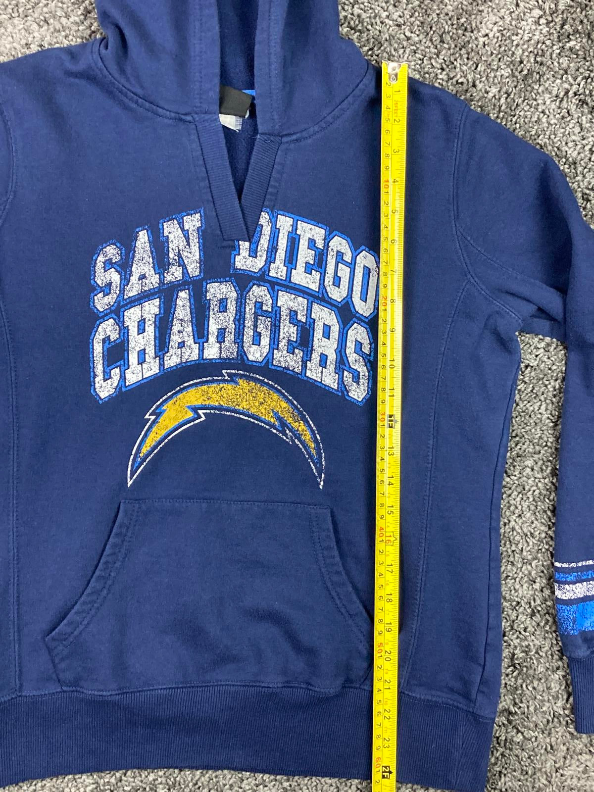 San Diego Chargers Hoodie Womens Navy Pullover Throwback 2012 NFL Sz M