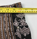 Pilcro and the Letterpress Micro-cord Tan Black Aztec Print Skinny Jeans Size 31