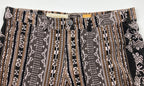 Pilcro and the Letterpress Micro-cord Tan Black Aztec Print Skinny Jeans Size 31