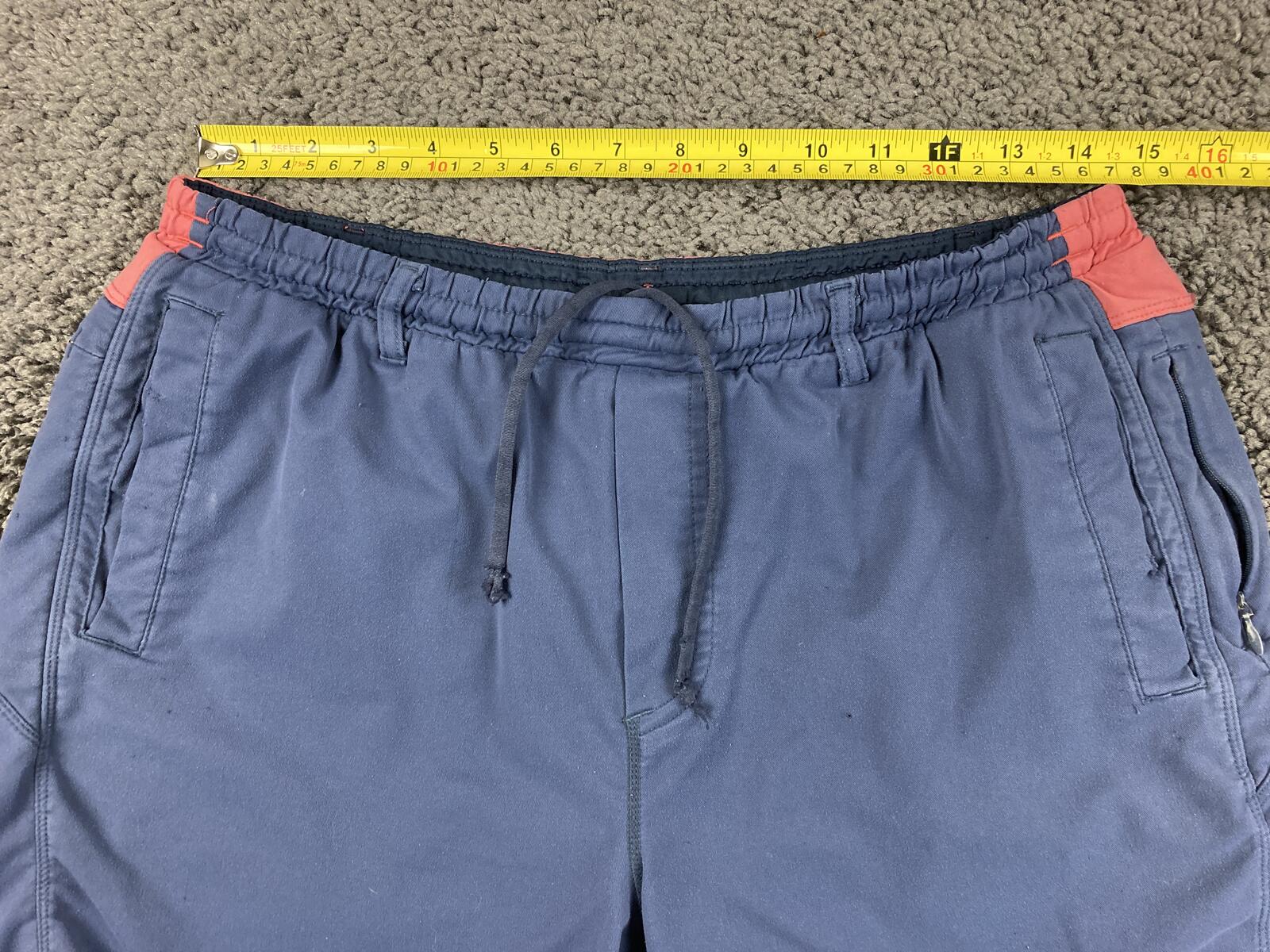 Birddogs Boomstick Gym Shorts Mens Blue Pink Lined Athletic Workout Sz XL