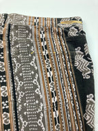 Pilcro and the Letterpress Micro-cord Tan Black Aztec Print Skinny Jeans Size 31