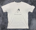 Uniqlo x Yu Nagaba Peace For All  Graphic T-Shirt Cream 100% Cotton Sz XL