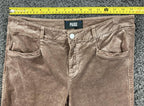 PAIGE Sloane Velvet Bootcut Pants Dusty Rose Low Rise Stretch Luxury Sz  29