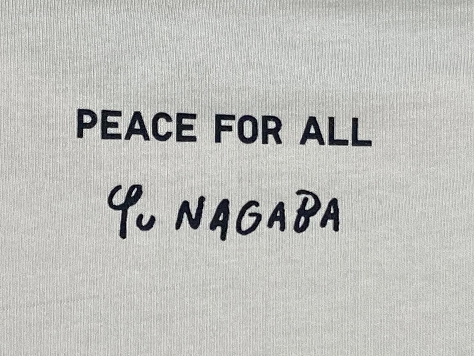 Uniqlo x Yu Nagaba Peace For All  Graphic T-Shirt Cream 100% Cotton Sz XL