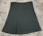 Toad & Co Chaka Skirt Womens Charcoal Gray Stretch A Line Pull On Sz M