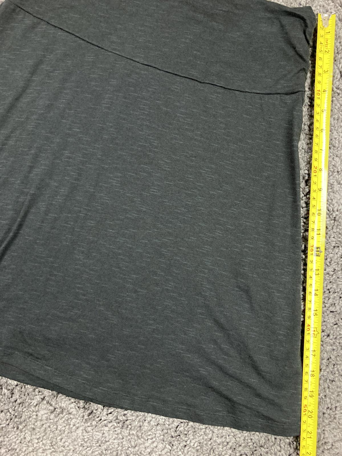 Toad & Co Chaka Skirt Womens Charcoal Gray Stretch A Line Pull On Sz M