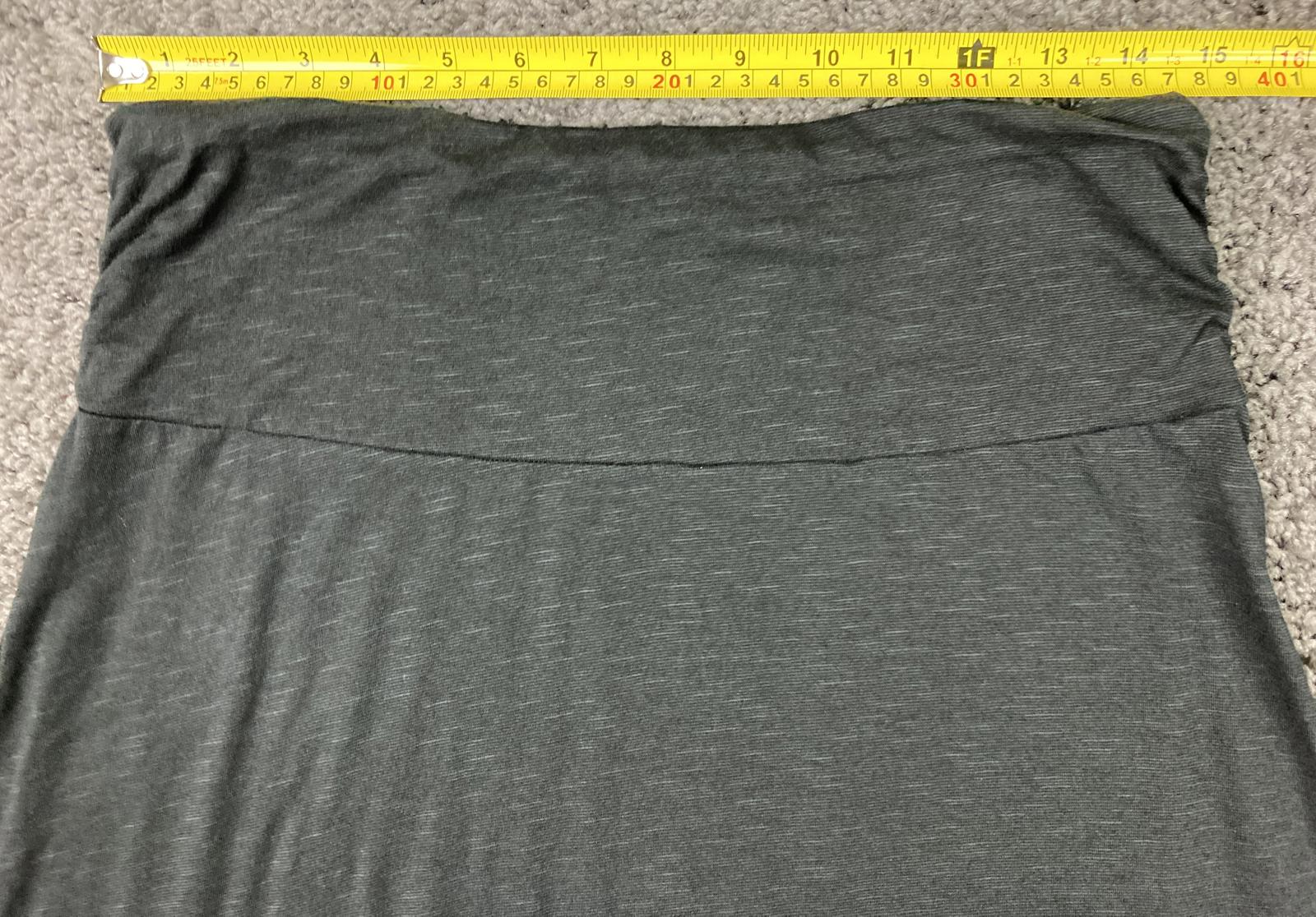 Toad & Co Chaka Skirt Womens Charcoal Gray Stretch A Line Pull On Sz M