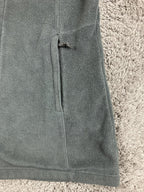 Columbia Womens Long Fleece Hoodie Jacket Charcoal Gray Full Zip Outdoor Size XL