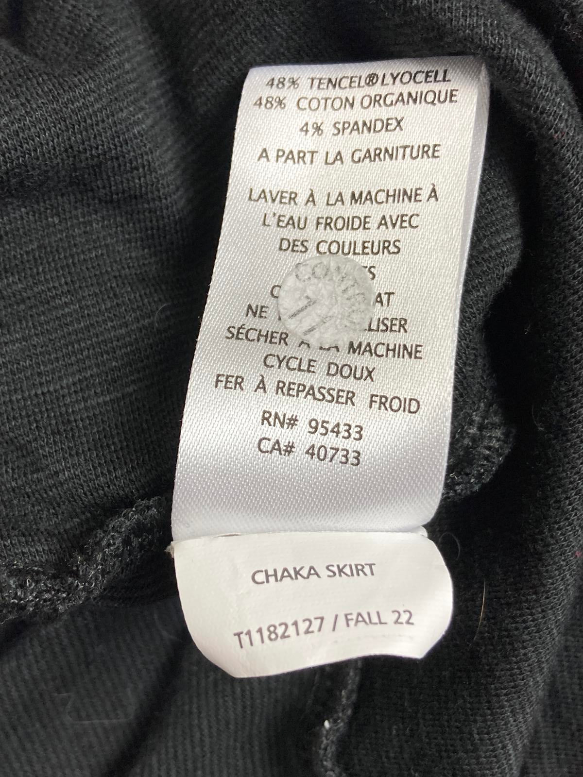 Toad & Co Chaka Skirt Womens Charcoal Gray Stretch A Line Pull On Sz M