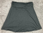 Toad & Co Chaka Skirt Womens Charcoal Gray Stretch A Line Pull On Sz M