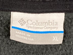 Columbia Womens Long Fleece Hoodie Jacket Charcoal Gray Full Zip Outdoor Size XL
