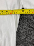 Elie Tahari White Square Neck Ruffle Sleeve Knit Top Womens Sz L