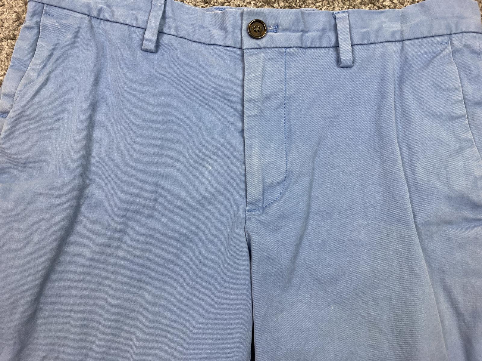 Banana Republic Aiden Men’s Shorts Size 32 Blue Stretch Chino Cotton