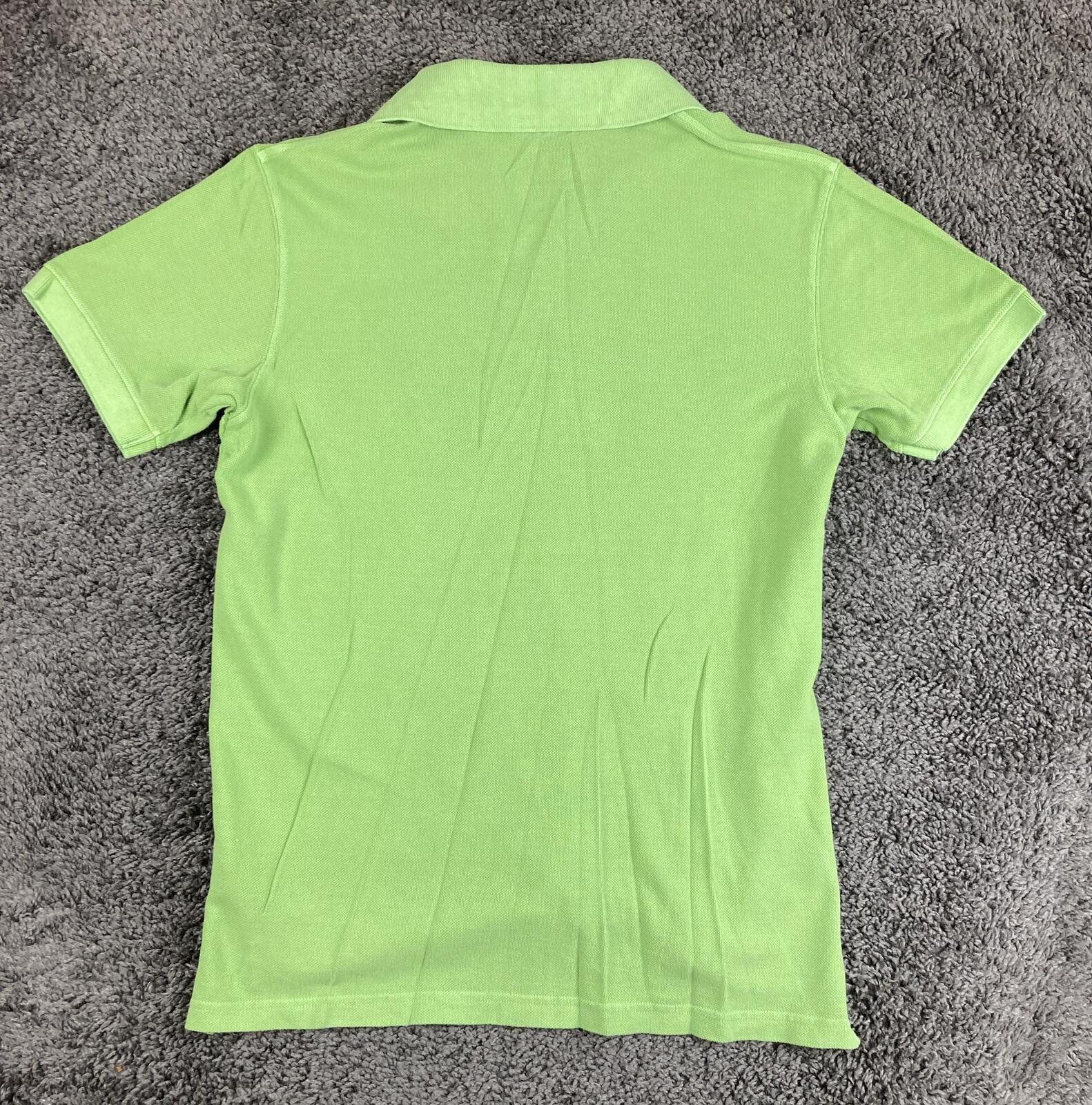 Timberland Mens Polo Shirt  Lime Green Short Sleeve Organic Cotton NWT Sz Medium
