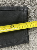 Tahari Premium Denim Jeans Womens Black High Stretch Skinny Ankle  14P