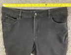 Tahari Premium Denim Jeans Womens Black High Stretch Skinny Ankle  14P