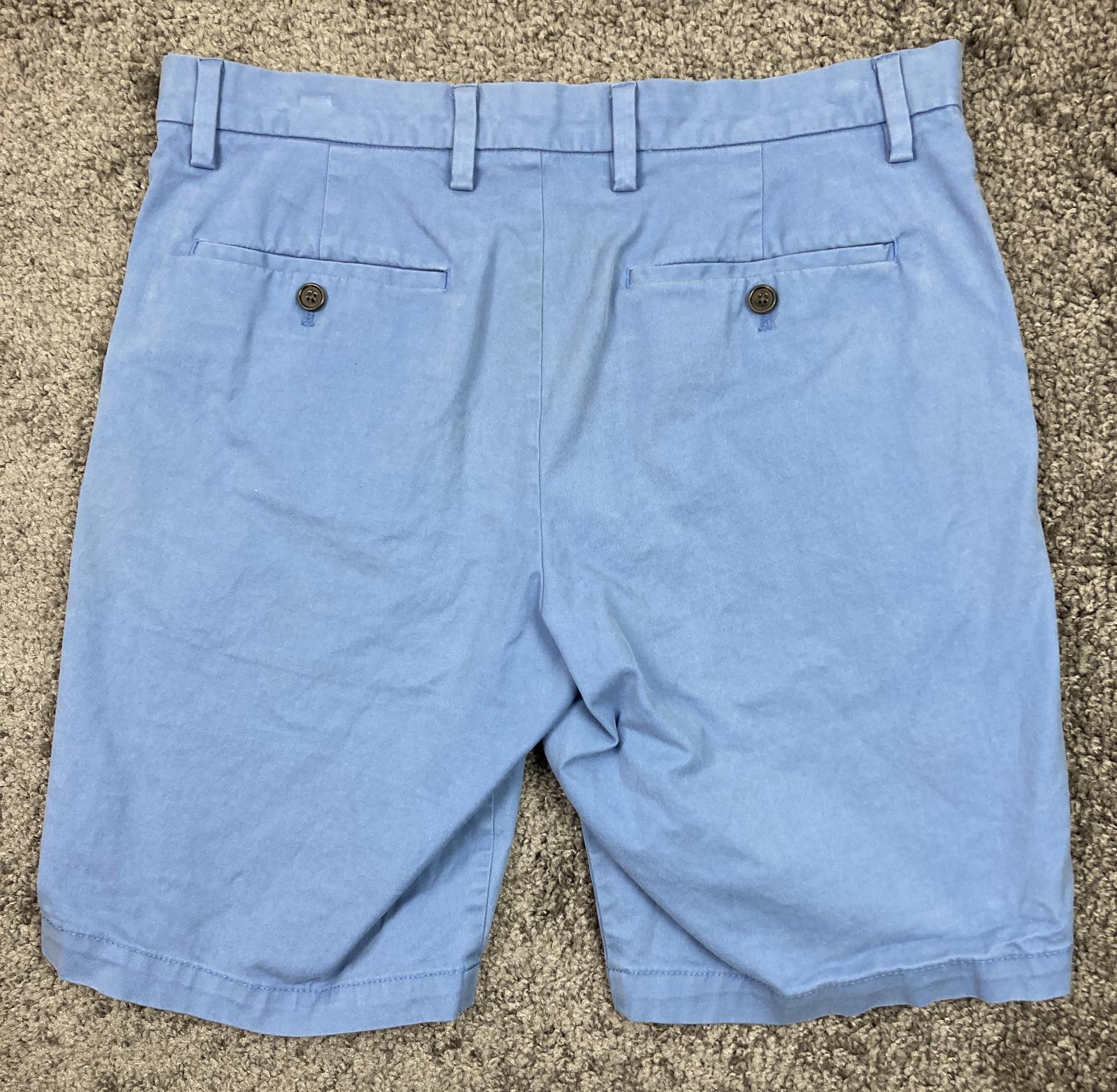 Banana Republic Aiden Men’s Shorts Size 32 Blue Stretch Chino Cotton