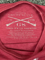 Grunt Style Whiskey Tango Foxtrot Red Graphic T-Shirt  American Flag Sz Medium