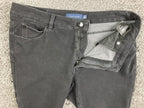 Tahari Premium Denim Jeans Womens Black High Stretch Skinny Ankle  14P