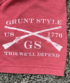 Grunt Style Whiskey Tango Foxtrot Red Graphic T-Shirt  American Flag Sz Medium