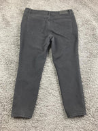 Tahari Premium Denim Jeans Womens Black High Stretch Skinny Ankle  14P